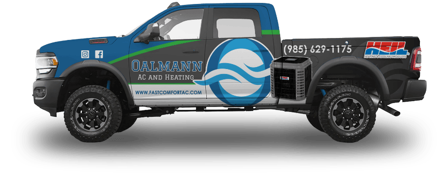 Oalmann AC and Heating service truck.